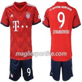 Completo Calcio Bayern Monaco Lewandowski 9 Bambino Divisa Prima 2018/2019